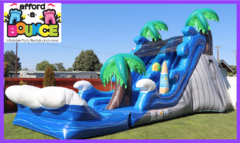 Malibu Dual Lane Wet/Dry 17ft Slide w/ Pool