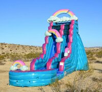 Perfectly Imperfect 19ft Water Slide w/ Pool